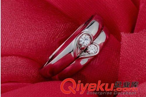 情人節對戒 925戒指批發情侶對戒 心形 合并的愛 工廠批發 淘寶爆款原始圖片2