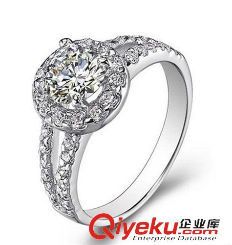 情人節(jié)對戒 925純銀情侶戒指八心八箭 工廠批發(fā){zd1}價 爆款 鉆石同款 女戒