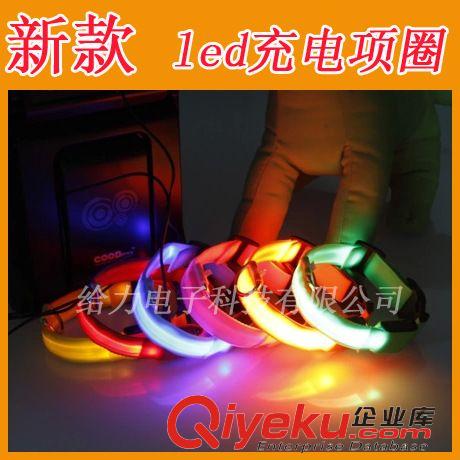 發(fā)光項(xiàng)圈 LED發(fā)光狗項(xiàng)圈 大中小型犬寵物項(xiàng)圈 尼龍織帶項(xiàng)圈 夜光充電項(xiàng)圈原始圖片3