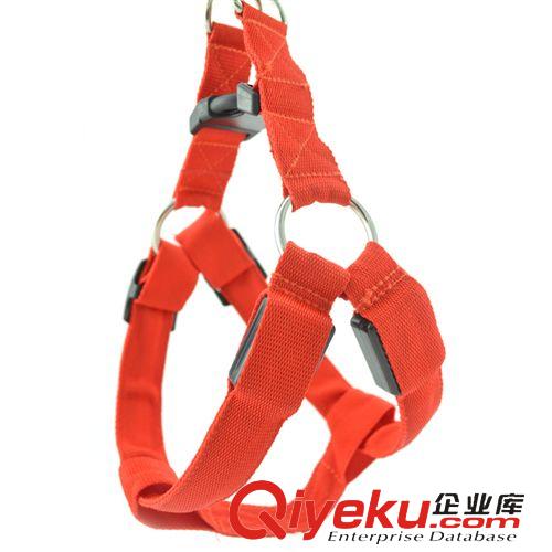 發(fā)光胸背 廠家tj供應(yīng)寵物七彩胸背帶 牽引繩 七彩牽引繩胸背帶 寵物用品