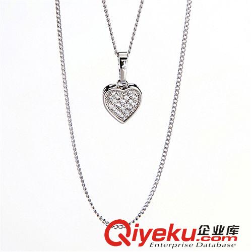 項(xiàng)鏈 日韓愛心項(xiàng)鏈小額批發(fā) 旭平鎖骨鏈項(xiàng)飾女 鑲嵌鋯石飾品 廠家直銷原始圖片3