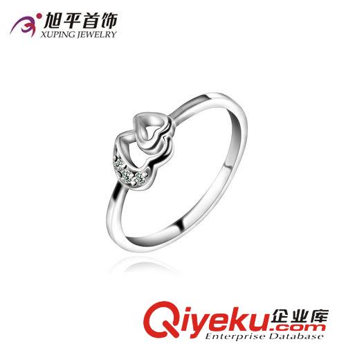 戒指 旭平廠家直銷 韓版愛心手飾戒指 時尚鑲嵌指環(huán)女 小額批發(fā)飾品