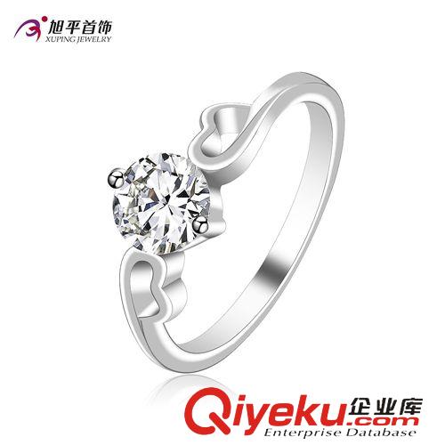 戒指 旭平單鉆女式戒指 小額混批廠家直銷包郵 時尚鋯鉆指環(huán)防過敏