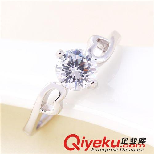 戒指 旭平單鉆女式戒指 小額混批廠家直銷包郵 時尚鋯鉆指環(huán)防過敏原始圖片3