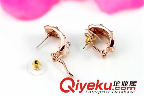 新品專區(qū) viennois威妮華耳釘電鍍玫瑰金暢銷爆款滴油鑲鉆雪花耳環(huán)zp批發(fā)