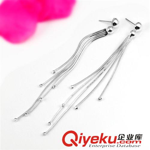 新品專區 viennois威妮華zp韓版時尚明星同款超長流蘇鑲鉆耳環耳飾品批發