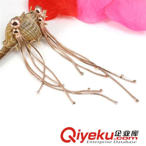 新品專區 viennois威妮華zp韓版時尚明星同款超長流蘇鑲鉆耳環耳飾品批發
