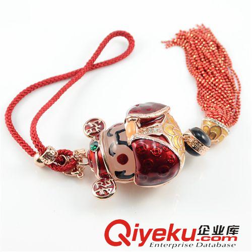 新品專區(qū) viennois威妮華創(chuàng)意禮品超萌喜慶招財(cái)神爺汽車掛件流蘇車用掛飾品原始圖片3