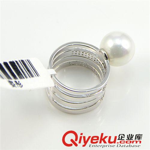 Sibo戒指 sibo思柏電鍍18K環(huán)保銅鑲珍珠明星同款女士戒指手飾品廠家直批原始圖片2