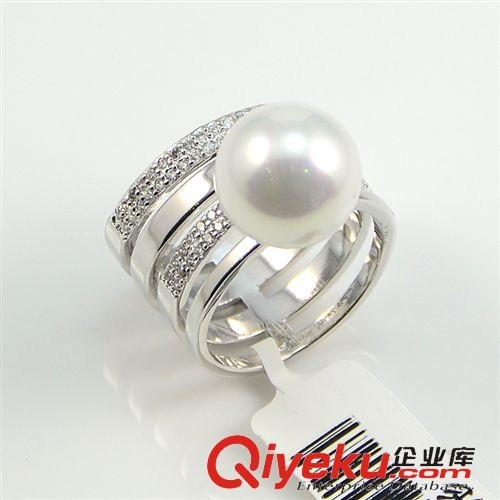 Sibo戒指 sibo思柏電鍍18K環(huán)保銅鑲珍珠明星同款女士戒指手飾品廠家直批原始圖片3