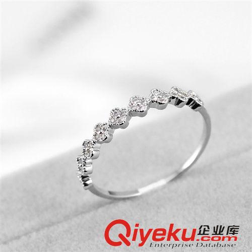 Sibo戒指 思柏韓版時(shí)尚 環(huán)保銅工藝微鑲鋯石戒指 一件起批