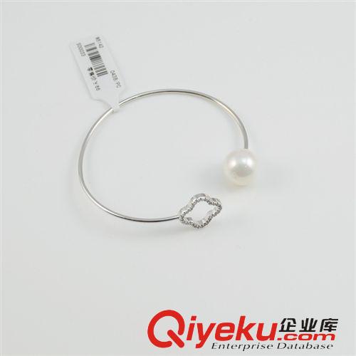 Sibo手鏈 sibo思柏精美時(shí)尚OL開(kāi)口微鑲鋯石蝴蝶紛飛珍珠手鐲飾品廠家直銷