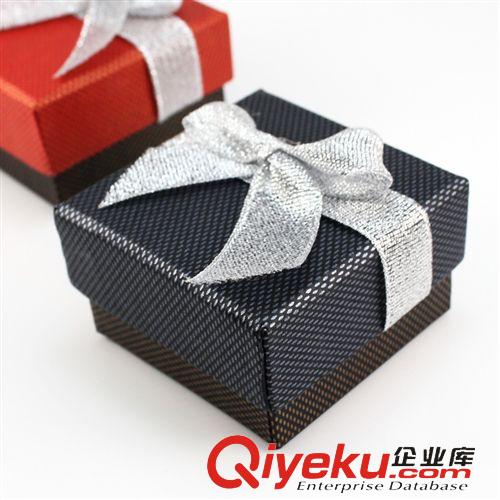 精美禮盒 sibo思柏精美gd首飾盒戒指包裝盒正方形蝴蝶結禮品盒批發