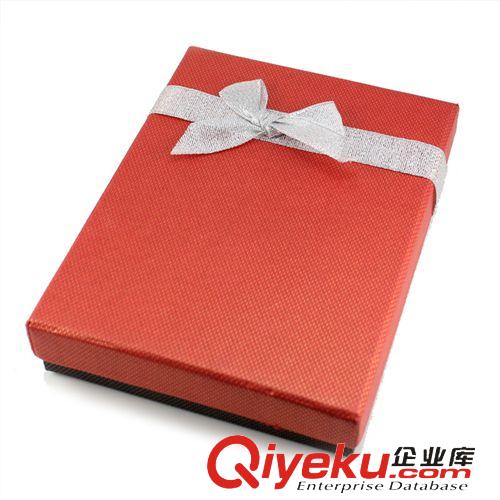 精美禮盒 sibo思柏精美方形三件套飾品盒項鏈戒指耳環蝴蝶結翻蓋首飾盒