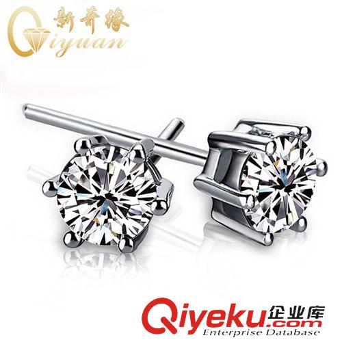 耳飾系列 廠家供應(yīng)韓版925雪花耳釘飾品經(jīng)典耳釘鍍白金純銀首飾批發(fā)直銷