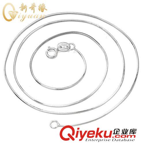 S925純銀系列 廠家批發直銷925純銀飾品精品蛇骨鏈鍍白金項鏈 時尚鎖骨鏈首飾女