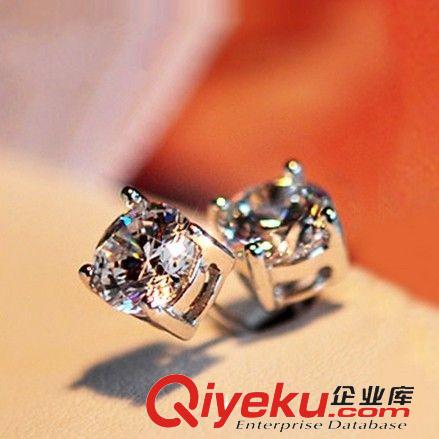 馬上有錢S925純銀爆款 廠家直批 四爪水晶耳飾 鋯石純銀S925耳釘 淘寶爆款 鑲鉆高檔飾品原始圖片3