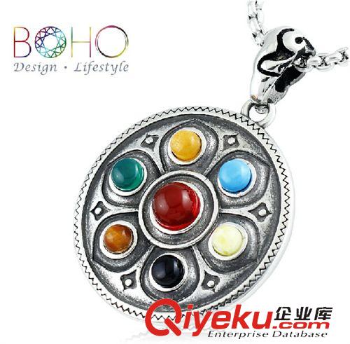 民族風(fēng)飾品 BOHO七寶琉璃吊墜 復(fù)古民族風(fēng)個(gè)性時(shí)尚飾品 男女通用 淘寶熱賣款原始圖片3