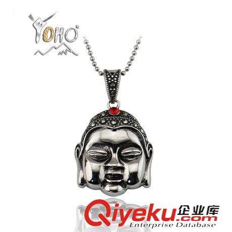 佛教飾品 新款BOHO316鈦鋼佛頭吊墜  本命年時尚個性時尚鑲鉆吊墜 混批原始圖片2