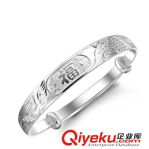 手鐲專區(qū) 千足銀 飾品批發(fā) 純銀手鐲 韓國(guó)手環(huán) 女款 龍鳳福手鐲 批發(fā) 混批