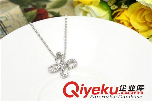 純銀吊墜專區(qū) 蝴蝶吊墜 韓國飾品 925純銀首飾 鍍白金飾品項鏈  一件代發(fā)原始圖片2