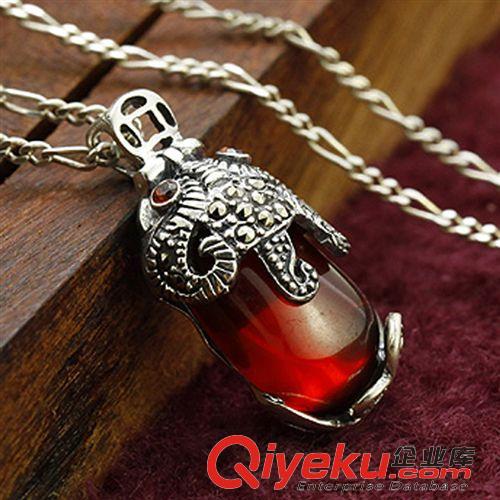 泰銀馬克賽系列 項(xiàng)飾供應(yīng)S925泰銀項(xiàng)墜 tr貓眼石招財(cái)辟邪貔貅泰銀吊墜 zp