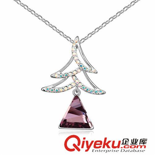 水晶項鏈 奧地利水晶項鏈--圣誕樹原始圖片2