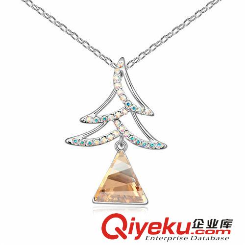 水晶項鏈 奧地利水晶項鏈--圣誕樹原始圖片3