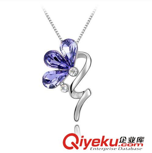 水晶項(xiàng)鏈 千色zp采用施華洛世奇元素水晶項(xiàng)鏈-絢麗綻放gd鎖骨鏈?zhǔn)罪椘吩紙D片2