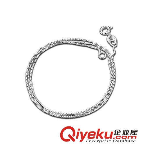 純銀鏈條 純銀項鏈，925純銀飾品，盒子鏈，s925銀飾，包檢測假一賠十原始圖片3