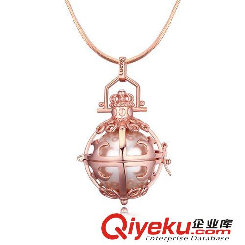 15年新品 鍍真金珍珠毛衣鏈--愛的秘方