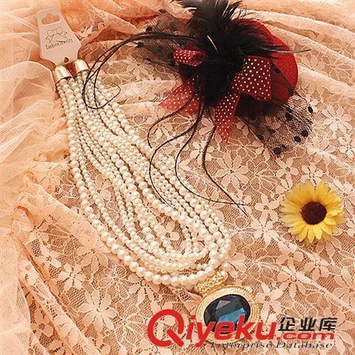 小飾品（做為禮物送給買家） 清倉女式珍珠鉆石項鏈