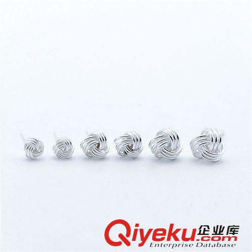 新品上架 2014爆款 925純銀耳飾【素銀毛線球耳釘】泰國進口gd韓版混批