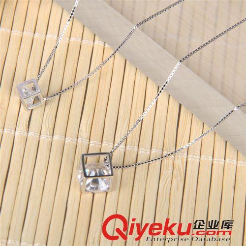 項鏈專區(qū) 廠家批發(fā)純銀項鏈925飾品首飾【愛情魔方套鏈】女款純銀項鏈混批