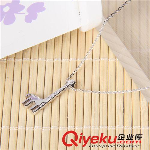 項鏈專區 廠家批發 925純銀首飾 【KT貓珍珠吊墜套鏈】韓版可愛混批詩尚