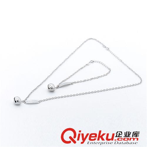 項鏈專區 混批925純銀首飾【磨砂KT貓頭項鏈】套鏈手鏈凱蒂貓鈴鐺批發