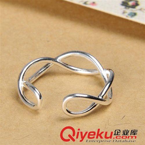 手飾專(zhuān)區(qū) 廠(chǎng)家批發(fā) 925純銀首飾【交叉編織麻花戒】手工開(kāi)口扭八字混批