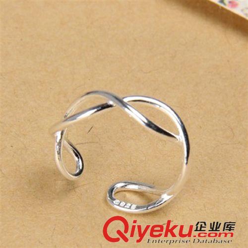 手飾專(zhuān)區(qū) 廠(chǎng)家批發(fā) 925純銀首飾【交叉編織麻花戒】手工開(kāi)口扭八字混批