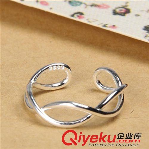 手飾專(zhuān)區(qū) 廠(chǎng)家批發(fā) 925純銀首飾【交叉編織麻花戒】手工開(kāi)口扭八字混批
