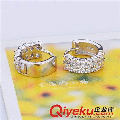 耳飾專區(qū) 韓版雙排滿鉆耳扣 耳飾熱賣 經(jīng)典耳環(huán) 優(yōu)質(zhì)鋯石 廠家直銷現(xiàn)貨批發(fā)原始圖片3