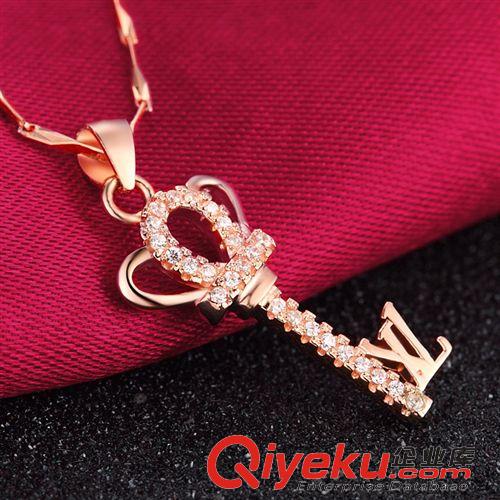 國(guó)庫(kù)純銀【奢華款】 S925純銀飾品吊墜 歐美時(shí)尚品牌女款字母項(xiàng)墜 鑰匙明星同款吊墜原始圖片3