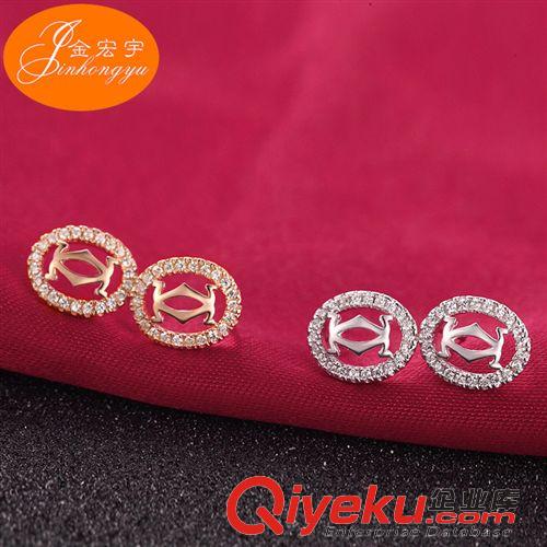 國庫純銀【奢華款】 S925純銀項墜 歐美品牌女式純銀吊墜 鑲鉆字母明星同款飾品批發(fā)