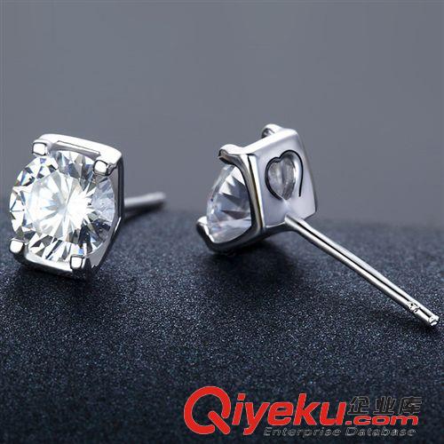 國(guó)庫(kù)純銀【大眾款】 S925純銀耳釘 韓版精品時(shí)尚鑲鉆耳飾女甜美清新耳飾女士飾品批發(fā)原始圖片3