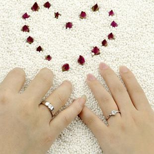 國庫純銀【大眾款】 純銀925鍍白金 永恒誓言 結(jié)婚對戒 情侶戒指 韓版潮人 戒指飾品原始圖片3