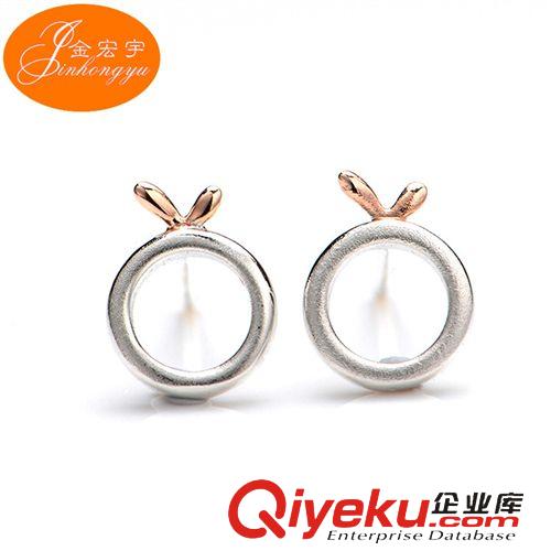 S925耳飾 S925純銀耳釘 韓版精品時尚鑲鉆耳飾女甜美清新耳飾女士飾品批發