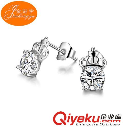 S925耳飾 廠家直銷S925純銀耳釘 個性銀杏葉耳飾韓國流行飾品批發(fā)