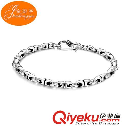 S925手鏈 淘寶天貓熱賣925純銀飾品手飾 復古時尚個性泰銀手鏈 廠家直銷