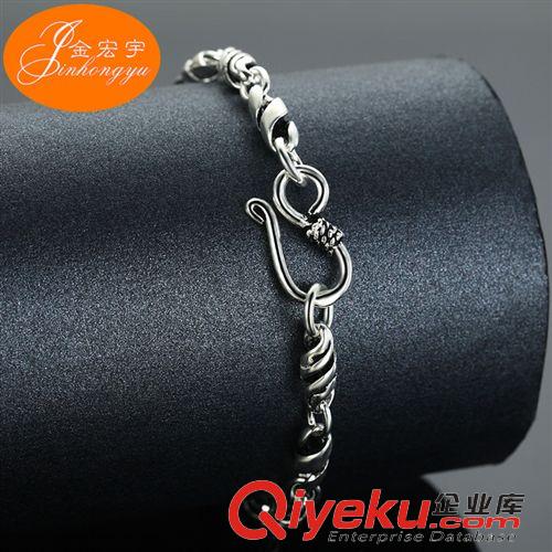 S925手鏈 淘寶天貓熱賣925純銀飾品手飾 復古時尚個性泰銀手鏈 廠家直銷原始圖片2