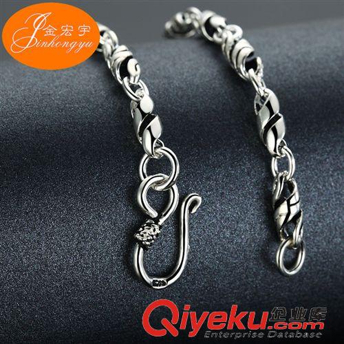 S925手鏈 淘寶天貓熱賣925純銀飾品手飾 復古時尚個性泰銀手鏈 廠家直銷原始圖片3