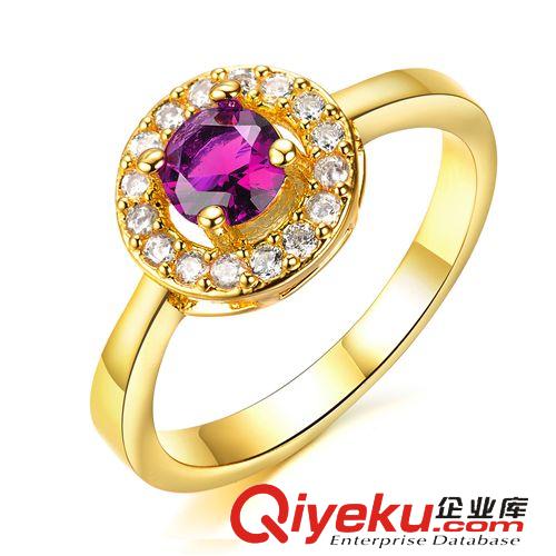 2015新款上市  戒指 鍍18K金 奢華鑲嵌3A鋯石女鉆戒 新娘小飾品 代銷加盟KJ014原始圖片2